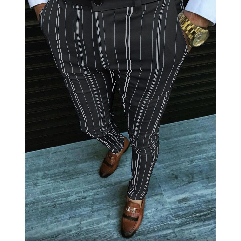 New Design Fashion Trousers Men Business Casual Pants Men High Quality Formal Social Streetwear Trend Pencil Pants Hot Sale 3XL