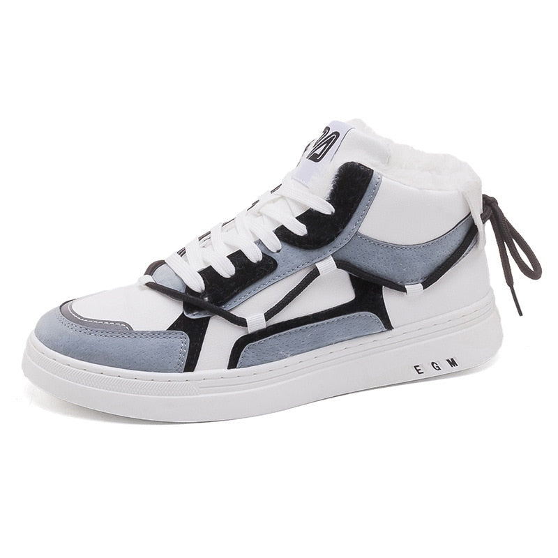 Winter Men Casual Sneakers Men's Sneakers Warm Lining Fur Running Shoes Lace Up Man Sport Shoes Zapatillas Hombre Gym Trainers