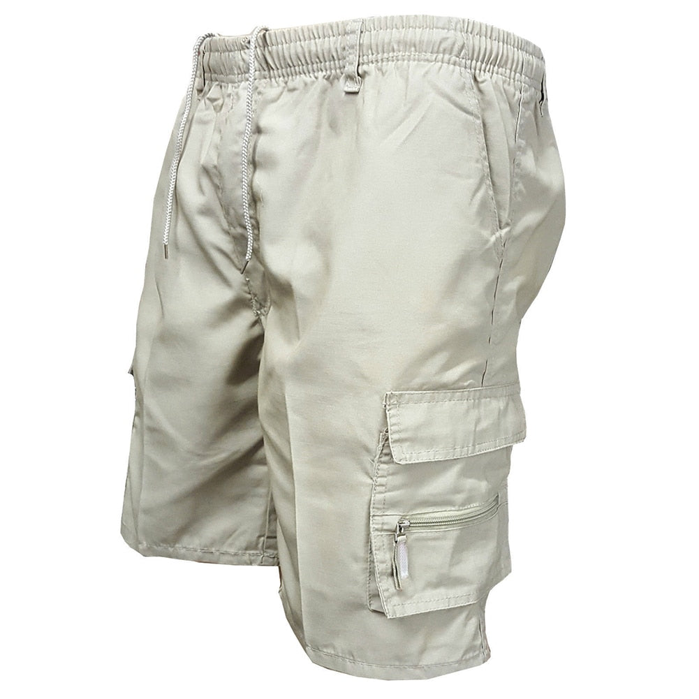 Casual Summer Men Multi-pockets Drawstring Baggy Cargo Shorts Pants Shorts Pants