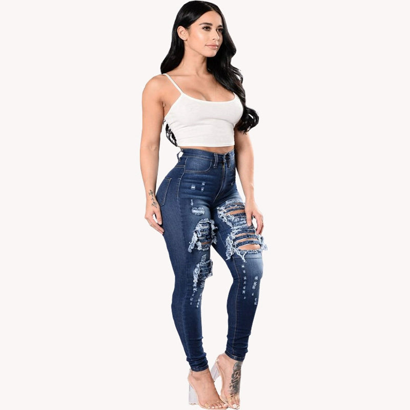 Slim Fit Jeans High Waist Pencil Pencil Trousers Slim-Fit Jeans, Fashion Desires