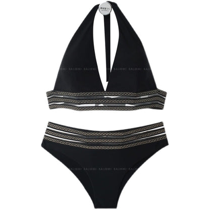 Separates Swimsuit Women's Summer South Korea Ins Sexy Exposed Three-Point Bikini Big