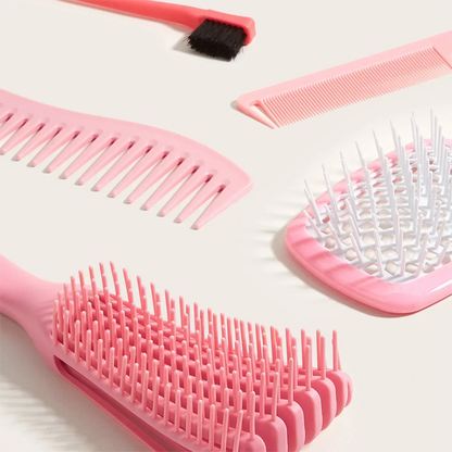 5pcs/set Detangling Hair Brush Curly