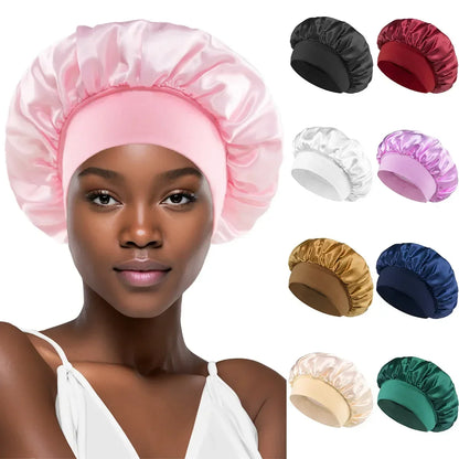 Unisex Head WrapCap Extra Large Satin Silky Bonnet Sleep