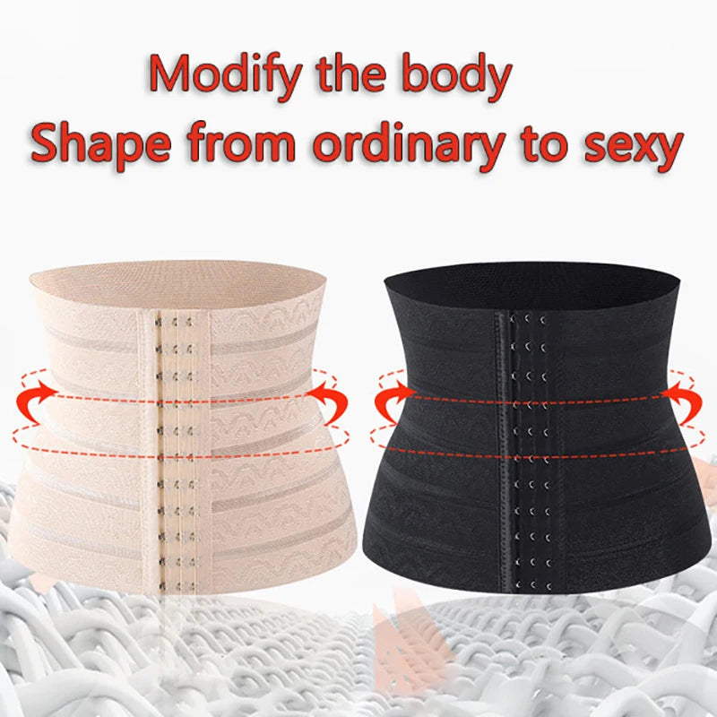 Support Flat Belly Girdle Body Shapewear Wrap Belt Corset For Tummy Control