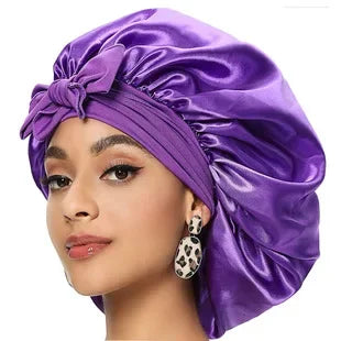 Women Silk Sleeping Cap Night Curl Hair Care