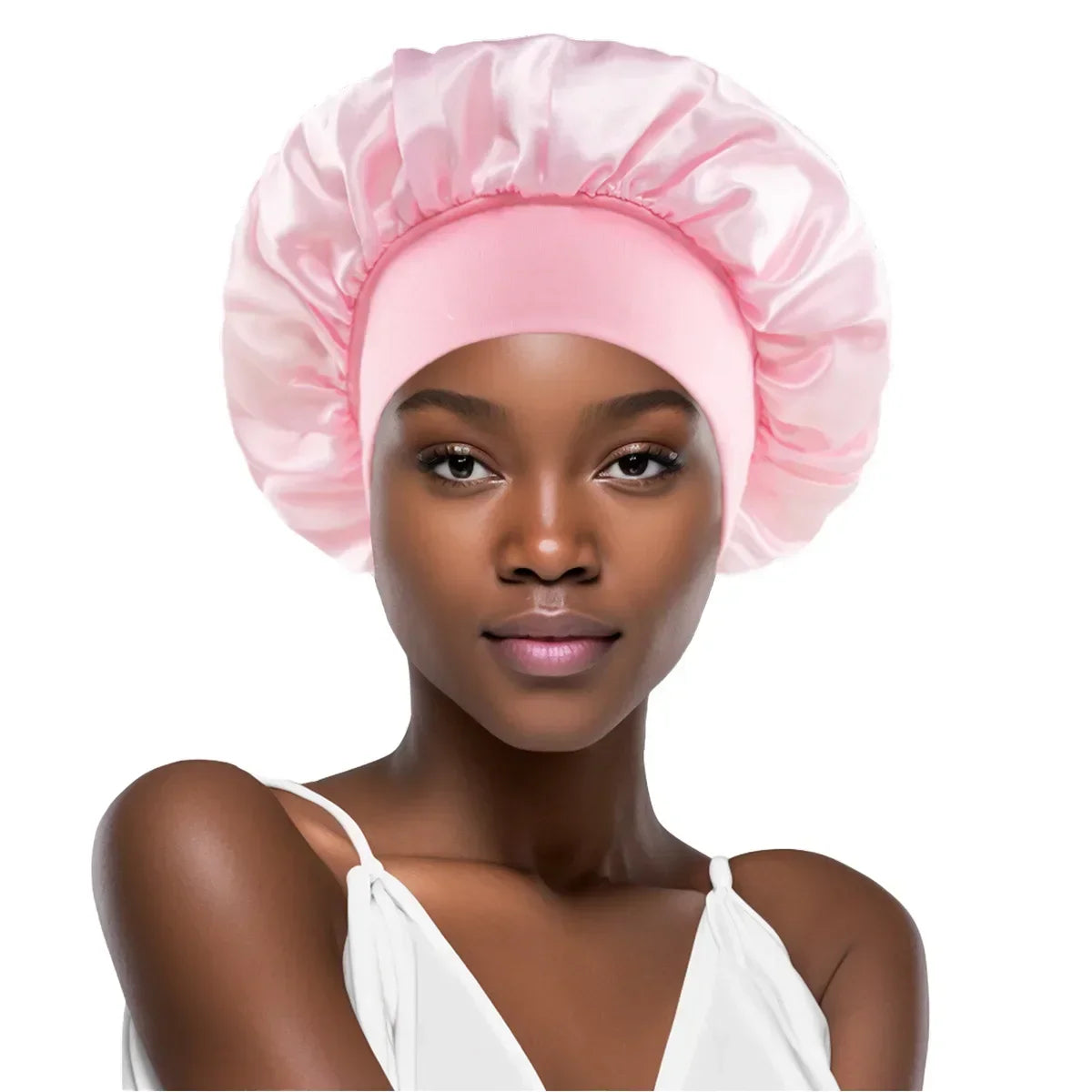 Unisex Head WrapCap Extra Large Satin Silky Bonnet Sleep