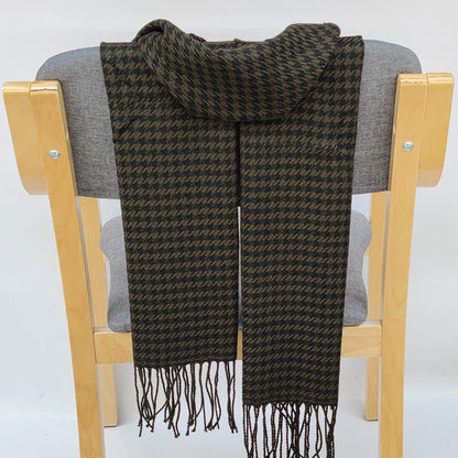 Women Plaid Warm Soft Scarves Luxe Tassel Female wrap muffler female Bufandas