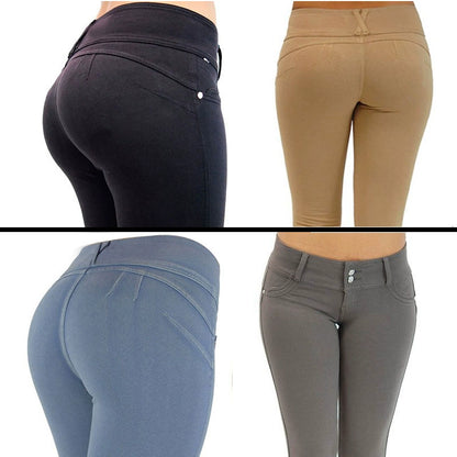 Women Pencil Pants Elastic Women's Slim Pants