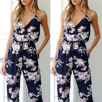 Summer Women Playsuit Party Jumpsuit Romper Ladies Long Trousers Pants Clubwear Bikini Cover Up Beach Suit