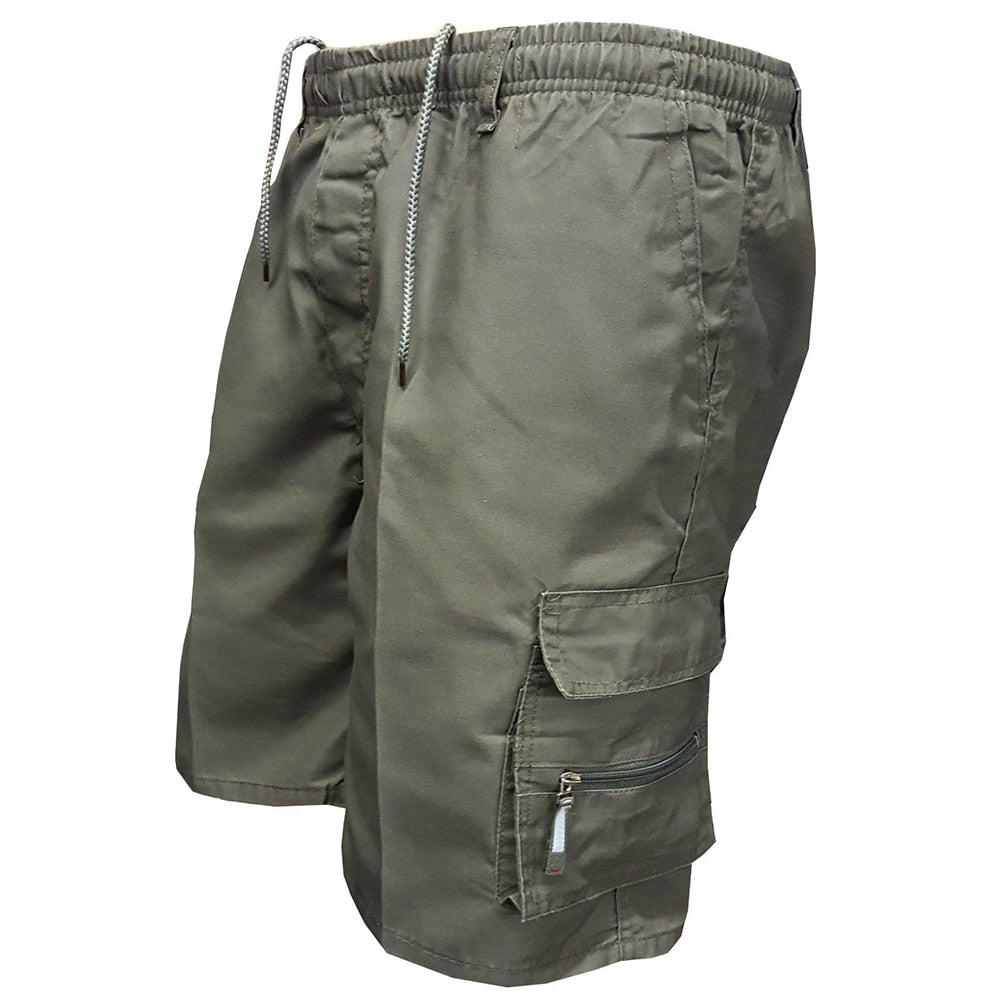 Casual Summer Men Multi-pockets Drawstring Baggy Cargo Shorts Pants Shorts Pants