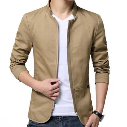 Beautiful Zipper Pocket Thin Slim Blazer Coat Mens Fashion Blazer Jacket