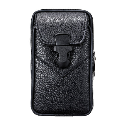 Universal Double Bag for iPhone, Samsung, Huawei etc, Belt Leather Pouch