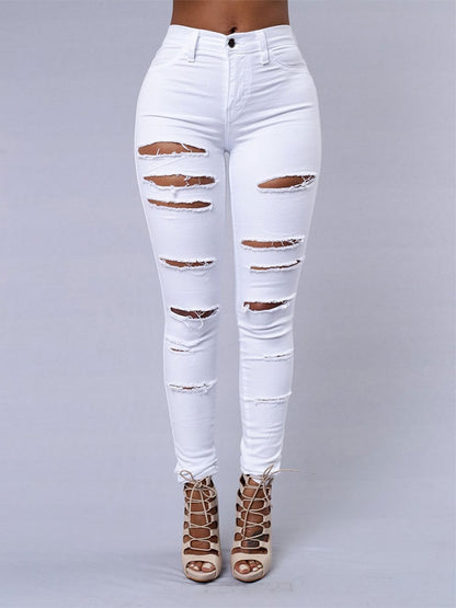 Hot sale ripped jeans for women sexy  fashion casual pant spring and summer clothing