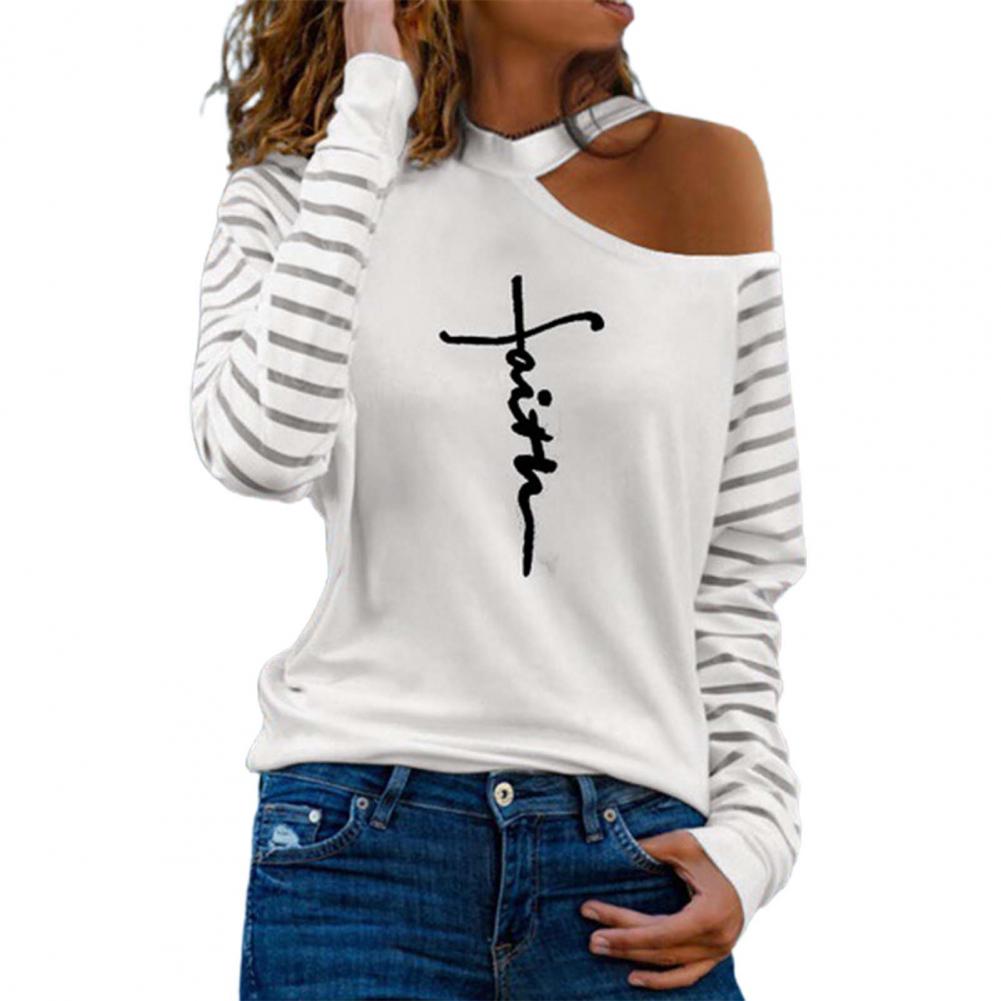 Hot fashion women t-shirt, top one shouldered