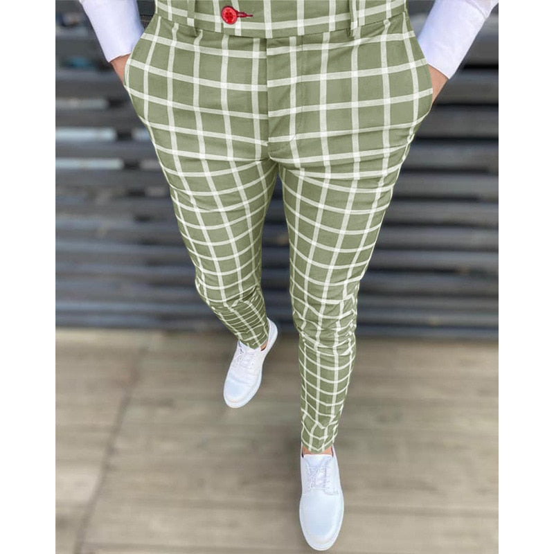 Men Business Casual Pants Men Formal Social Streetwear Pencil Pants For Men&#39;s Business Office  Workers Wedding Formal Suit Pants