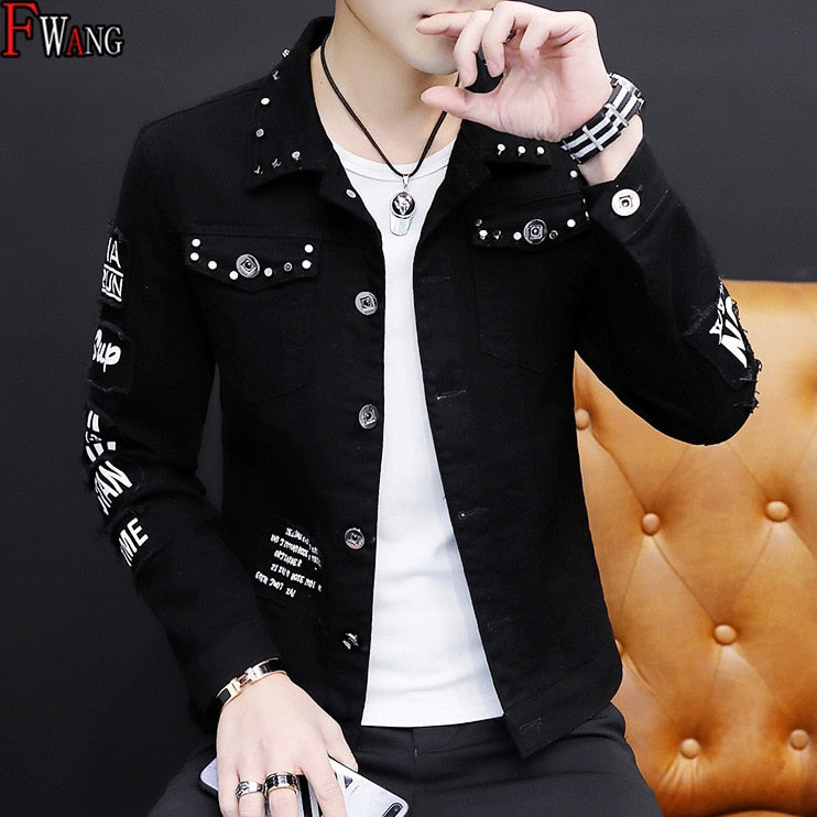 Jeans Coat Men Korean-style Fashion Students Handsome Versatile Jacket