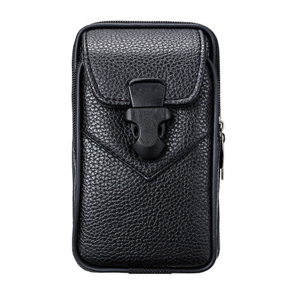 Universal Double Bag for iPhone, Samsung, Huawei etc, Belt Leather Pouch