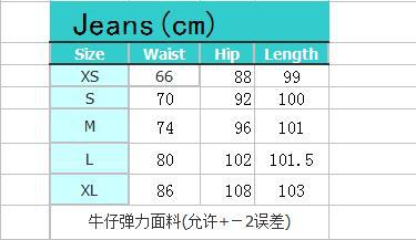 New Fashion Woman Ripped Jeans High Waist Stretch Denim Pencil Pants Street Trendy