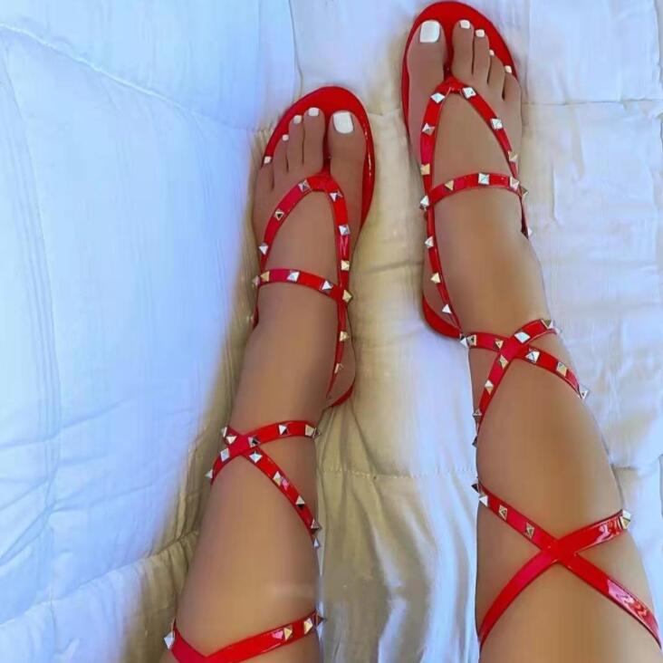 New slippers women fashion all-match casual square toe beach non-slip sandals