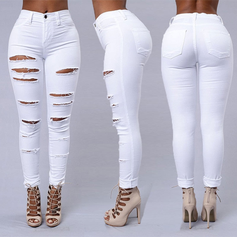 Hot sale ripped jeans for women sexy  fashion casual pant spring and summer clothing