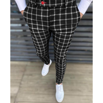 Men Business Casual Pants Men Formal Social Streetwear Pencil Pants For Men&#39;s Business Office  Workers Wedding Formal Suit Pants