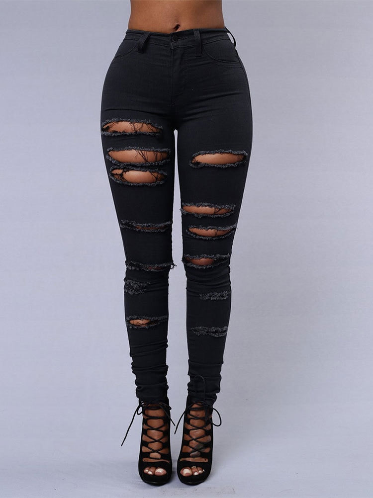 Hot sale ripped jeans for women sexy  fashion casual pant spring and summer clothing