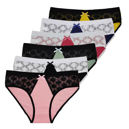 5 PCS/Set Sexy Lace Female Cotton Panties