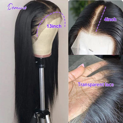 100 % human 13X4 Straight Lace Front Hair Wigs 4X4 closure, human hair for women