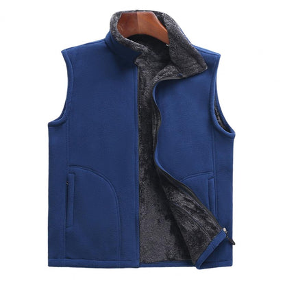 Fashion Chic Men Vest Winter Waistcoat  Zipper Coat