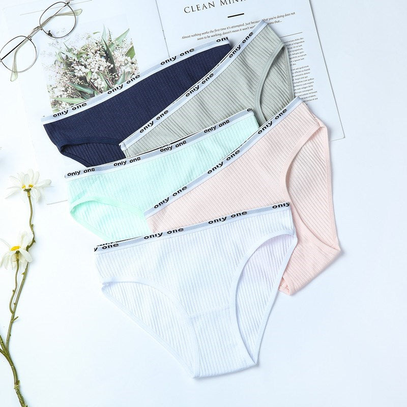 6Pcs Cotton Panties Women Sexy Comfortable Underwear Ladies