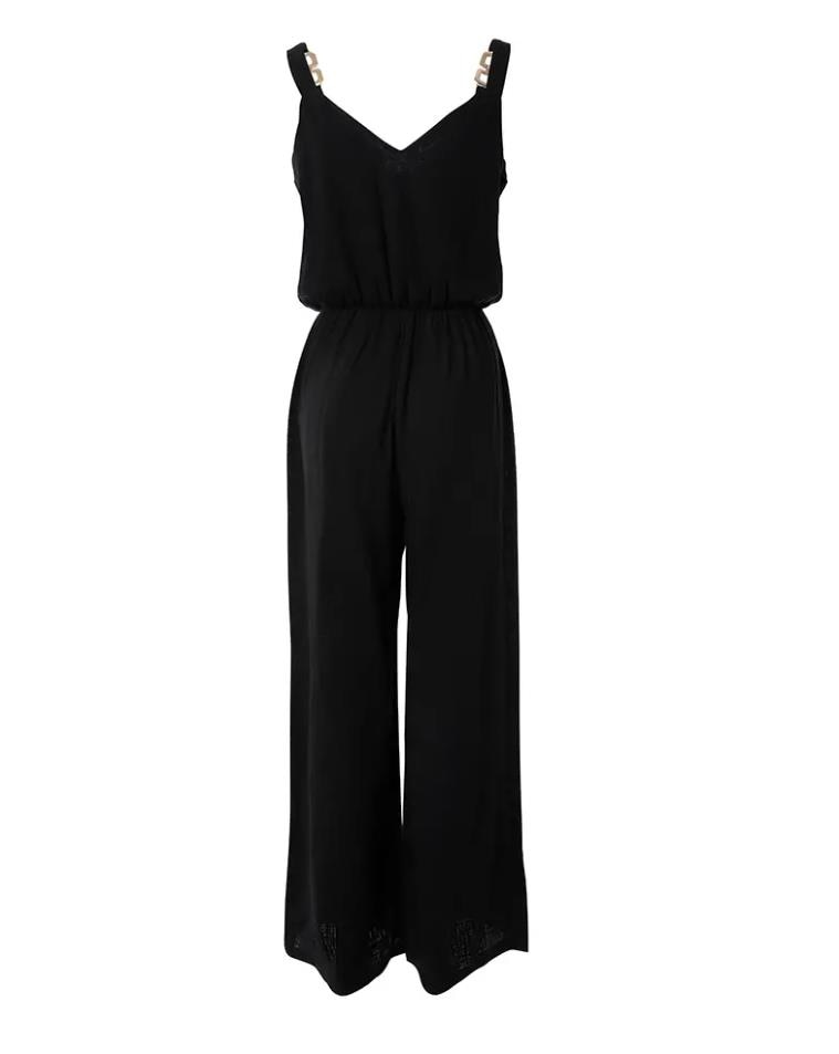 Jumpsuits For Women beautiful  Black Loose Jumpsuit Woman Clothes