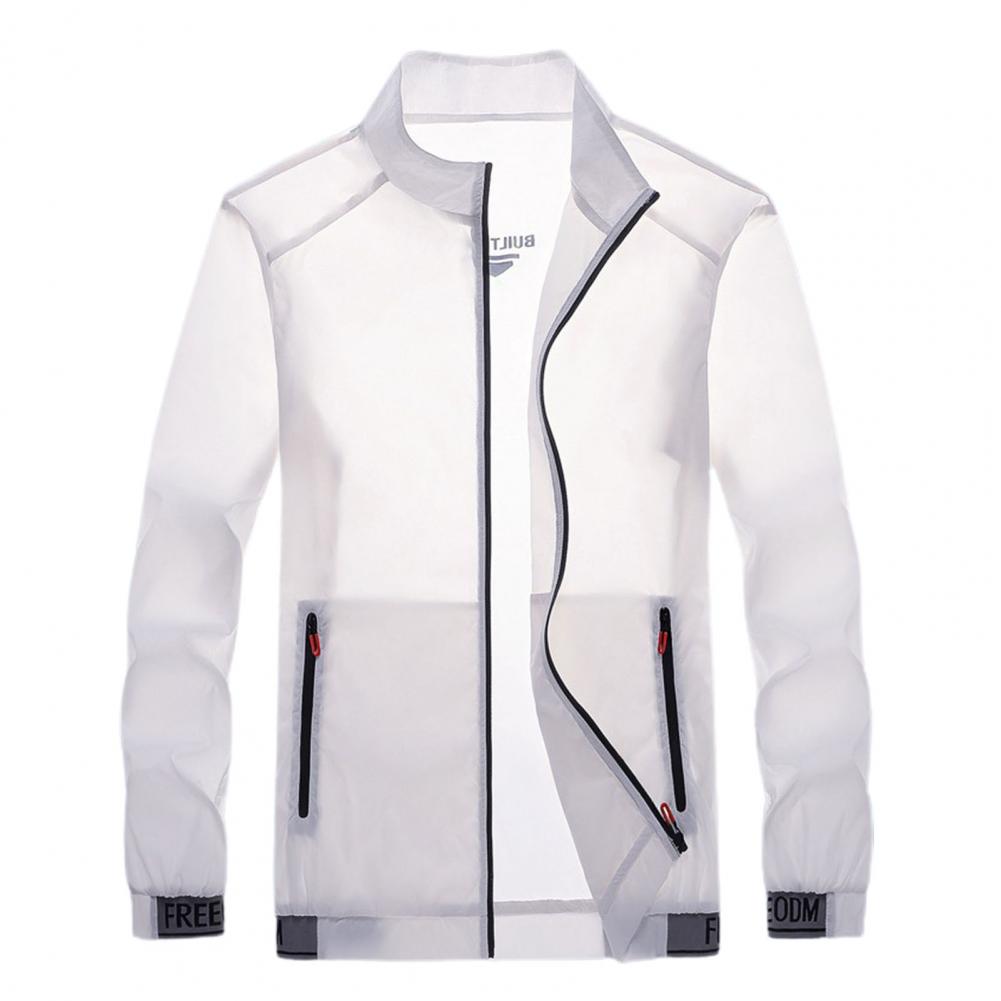 Men&#39;s Summer Jacket Thin Windbreaker Fashion Shiny Sunscreen Casual Zipper Coat Packable Bomber Jackets for men chaquetas hombre