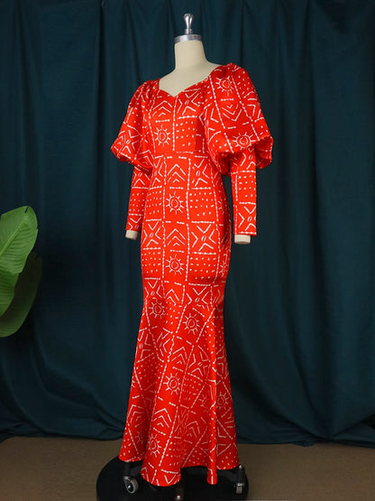 Tulututu plus, maxi long woman dress, vintage celebrate gown