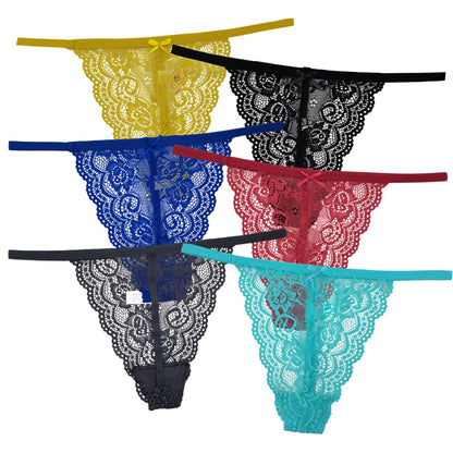 5 PCS/Set Transparent Underwear Ladies Lingerie Panty  Womens G String