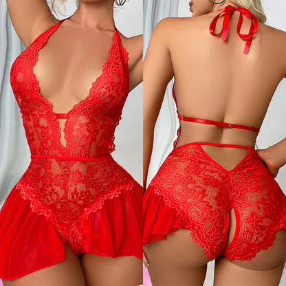 HOT SEXY LINGERIE WOMEN EROTIC BODYSUIT LACE UNDERWEAR