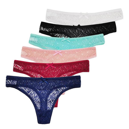 5 PCS/Set Transparent Underwear Ladies Lingerie Panty  Womens G String