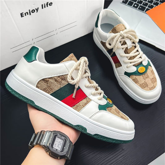 Brand Men Casual Shoes Fashion Sneakers Flat Thick Sole Male Luxury Shoes Zapatillas Hombre Rubber Mens Boots Autumn Man Shoes