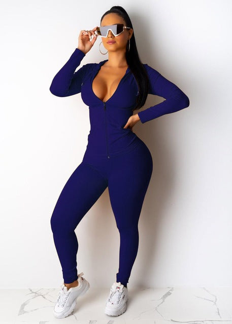 Two Piece Set Tracksuit Women Festival Clothing Fall Winter Top+Pant Sweat Suits