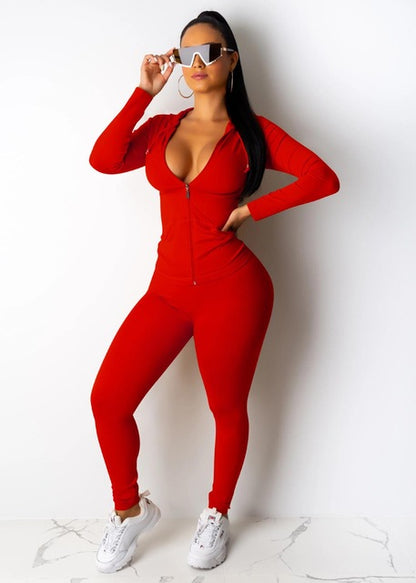 Two Piece Set Tracksuit Women Festival Clothing Fall Winter Top+Pant Sweat Suits