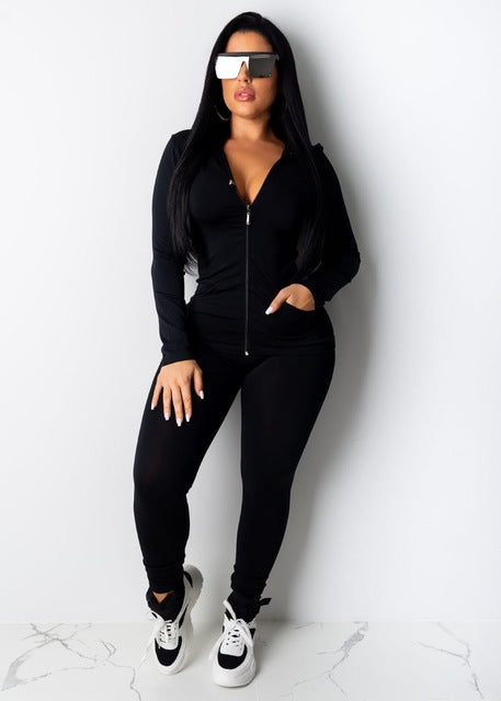 Two Piece Set Tracksuit Women Festival Clothing Fall Winter Top+Pant Sweat Suits