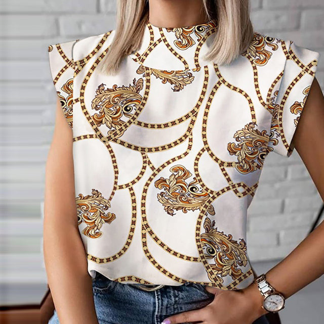 Fashion Women Lips Eyelash Print Blouses Shirts 2020 Summer Ladies Elegant Lady