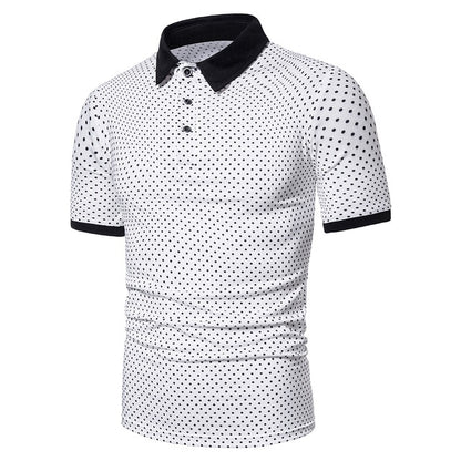 Men Polo  Shirt Short Polo Shirt Contrast Color Polo  Casual Fashion Men tops