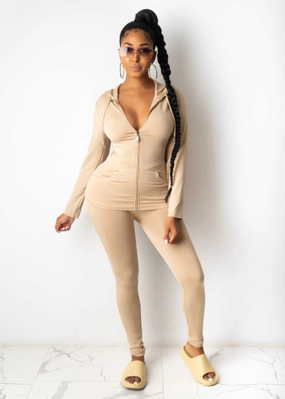 Two Piece Set Tracksuit Women Festival Clothing Fall Winter Top+Pant Sweat Suits