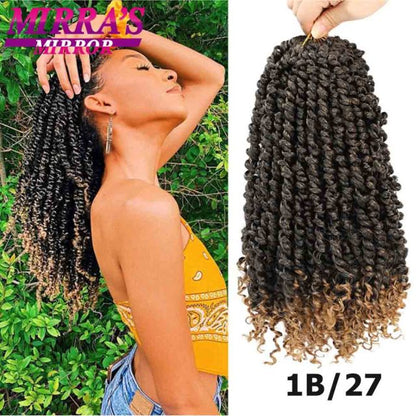 Passion Twist Crochet Hair 6/8/12/18 Inch Short Bob Crochet Braids women Hair Extensions