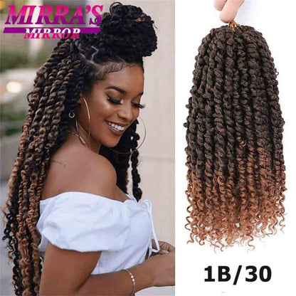 Passion Twist Crochet Hair 6/8/12/18 Inch Short Bob Crochet Braids women Hair Extensions