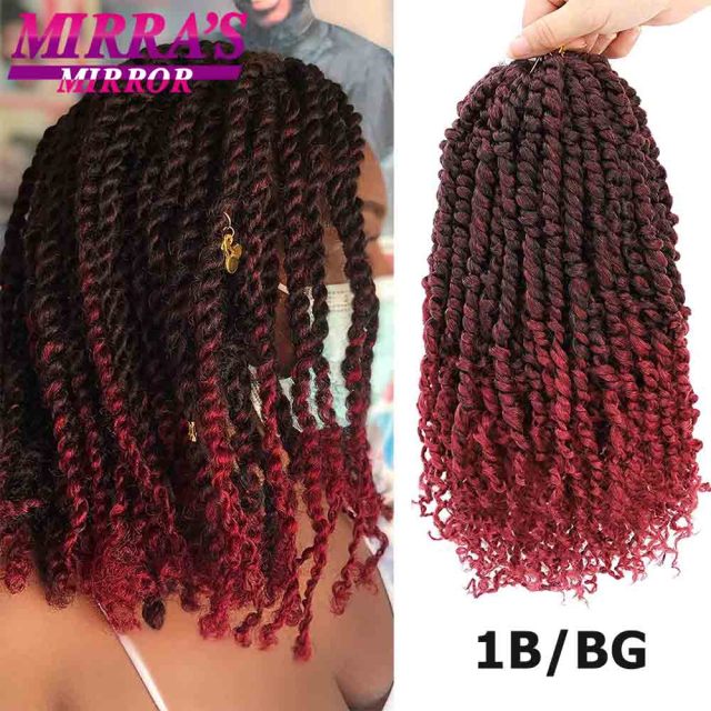 Passion Twist Crochet Hair 6/8/12/18 Inch Short Bob Crochet Braids women Hair Extensions