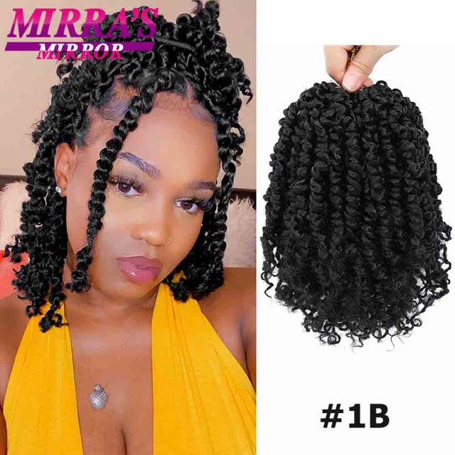 Passion Twist Crochet Hair 6/8/12/18 Inch Short Bob Crochet Braids women Hair Extensions