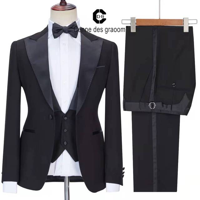 Latest Design British Style Printing Men Suit Casual Single-Breasted Wedding